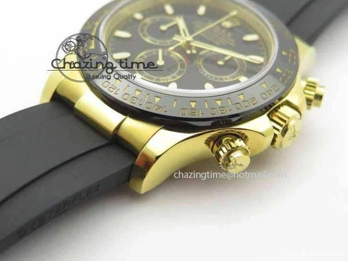 Good Copy Rolex Watches XS Best JH Strap Black 116518LN YG Edition Daytona (Free A4130 rubber Dial On strap) Rubber 3645 WeatherProof 1231